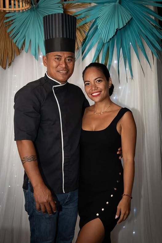 Chef Heimanaterai Patiahia Sansine and his wife Timeri, owners of KE’IKI Restaurant